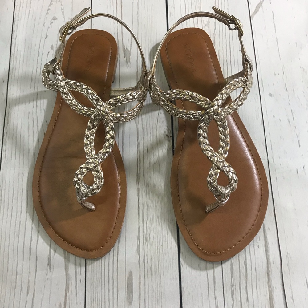 Merona Light Gold Gladiator Sandal
